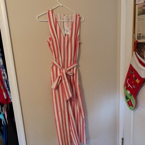 Red and White Jumpsuit - Picture 1 of 2